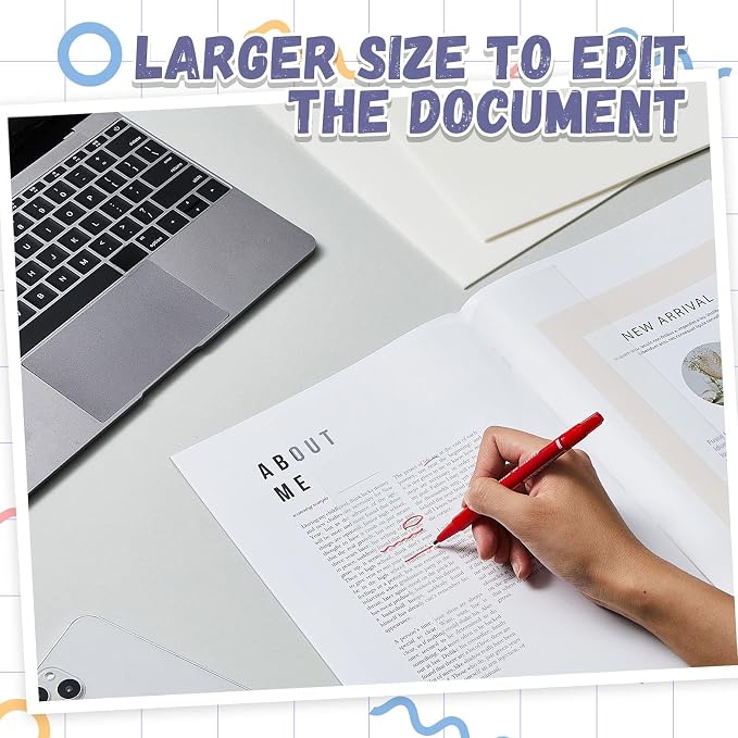 Gueevin 1 Pads 50 Sheets 8.5 x 11 Inch Transparent Sticky Notes, Extra Large Clear Self Sticky Notes, Waterproof Jumbo Translucent Paper, Office Supply