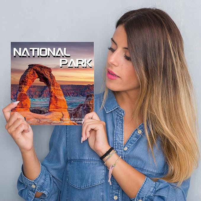 2026 Wall Calendar, NATIONAL PARKS Calendars,2026 Monthly Calendars, Wall Calendar 2026,Thick Glossy Paper, Organizing & Planning & Giftable