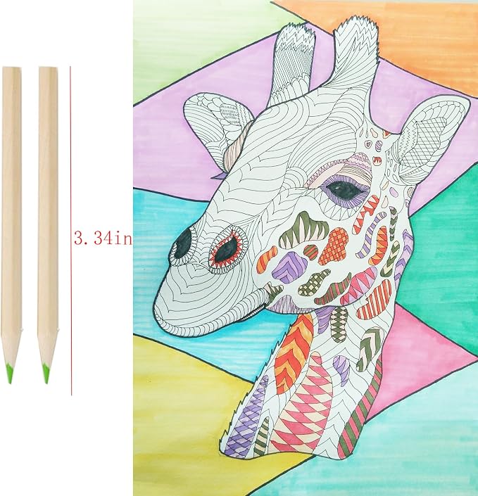 4Pack Mini Drawing Colored Pencils for Kids with Sharpener, Portable Color Pencils in Tube Drawing Pencil Bulk for Children Adults Artists Writing Sketching Painting Classroom School Supplies.