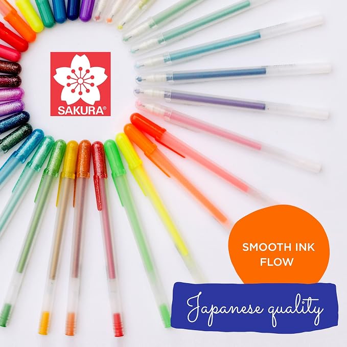 SAKURA Gelly Roll Moonlight 10 Pastel & Opaque Gel Pens - Bold Point Ink Pen for Journaling, Art, Calligraphy, or Drawing - Assorted Pastel Ink - Bold Line - 10 Pack
