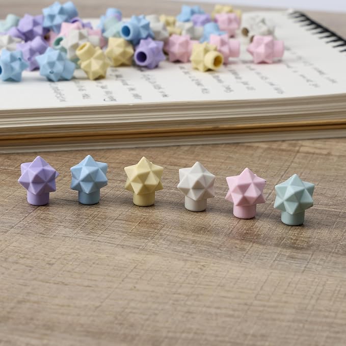 Mr. Pen- Pencil Top Erasers, 48 Pack, Latex-Free | No-Smudge Cap Pencil Erasers for Precise Erasing, Kids, Teachers, Studying Supplies