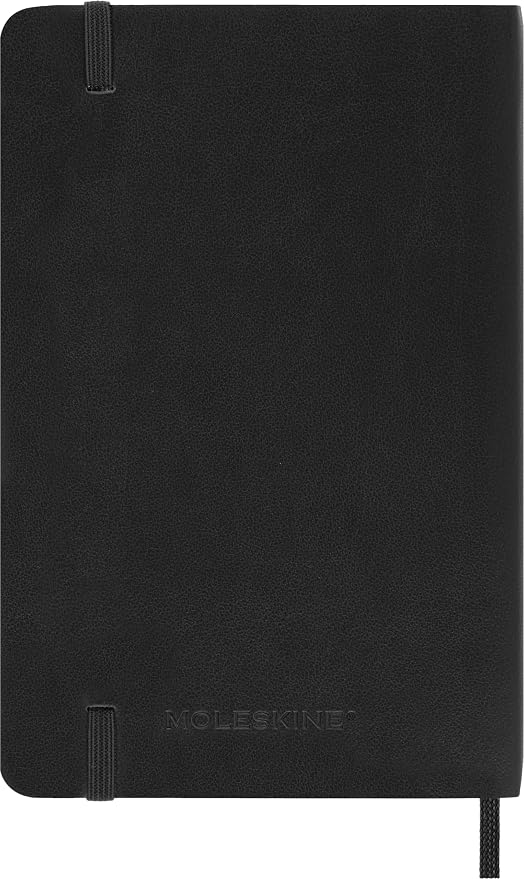 Moleskine 2026-27 18-Month Weekly Planner, Pocket, Black, Softcover | July 2026-December 2027 Pocket 208-page weekly planner with weekly spreads, ruled notes pages, stickers, and pocket.