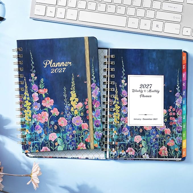 Planner 2027-2027 Planner Weekly and Monthly from January 2027 to December 2027, 6.4'' x 8.5'', with Thick Paper, Inner Pocket