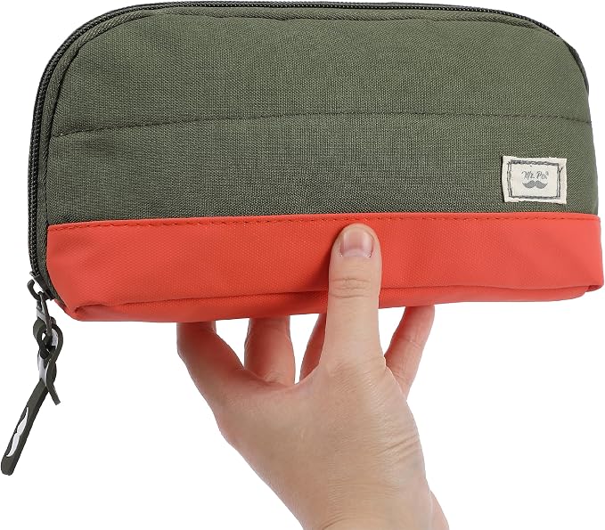 Mr. Pen- Wide-Opening Pencil Case, Triangle Design | Compact & Spacious Pencil Cases with 5 Mesh Pockets, Bag Pouch, Box Organizer for Students, School Supplies, Aesthetic Supply