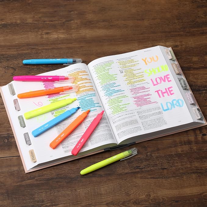 Mr. Pen- Aesthetic Highlighters and Gel Highlighters, 8 Pack | Assorted Color Bible Highlighter No Bleed, No Bleed Highlighter for Bibles, Fast Dry for Bible Journaling, Planner
