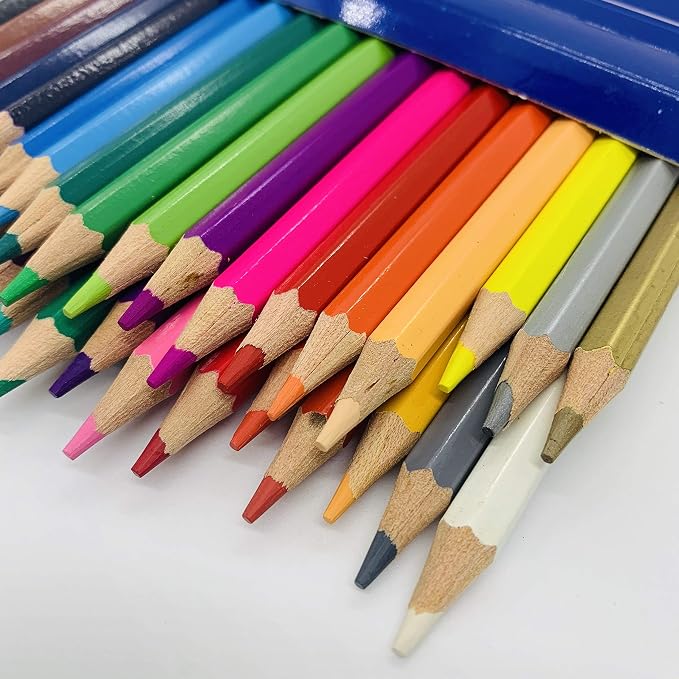 XDT Color Pencils 36 Piece Set, Soft Core Color Pencils, Pro Art Coloring&Drawing Supplies, Ideal For Kid Beginner Student Adults Artist
