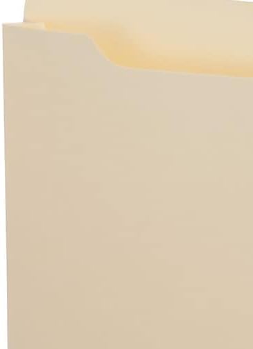 Staples File Jackets, Letter Size, 1‑Inch Expansion, Manila, Durable Reinforced Paper Construction – 100/Carton