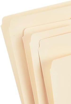 Staples File Folder, Letter Size, Manila, 1/3‑Cut Tab, Durable Paper Stock, 200/Carton