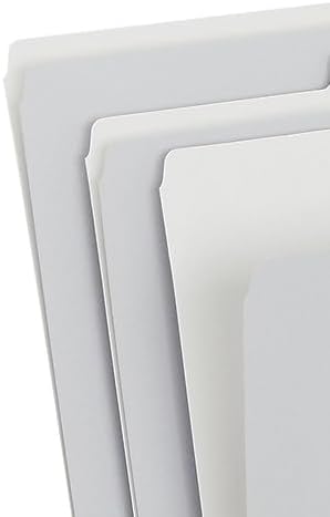 Staples File Folder, Letter Size, 1/3‑Cut Tab, Gray, Durable Paper Stock, 200/Carton