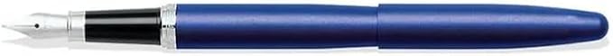 Sheaffer VFM Neon Blue Fountain Pen with Chrome Trim and Medium Nib