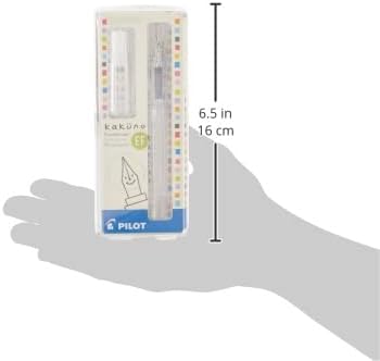 PILOT Kakuno Fountain Pen, Clear Barrel, Extra Fine Nib, 0.3mm, Kakuno Fountain Pen Extra Fine (Pack of 2)