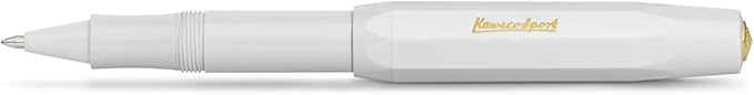 Kaweco CLASSIC SPORT Rollerball White I Gel/Ballpoint Pen Including 0.7 mm Refill I in Classic Design with Ceramic Ball 13.5 cm