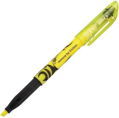 Pilot FriXion Light Erasable Highlighters, Chisel Tip, Pack of 12, Yellow Solid Highlighters - Ideal for School, Journaling, and Office Use