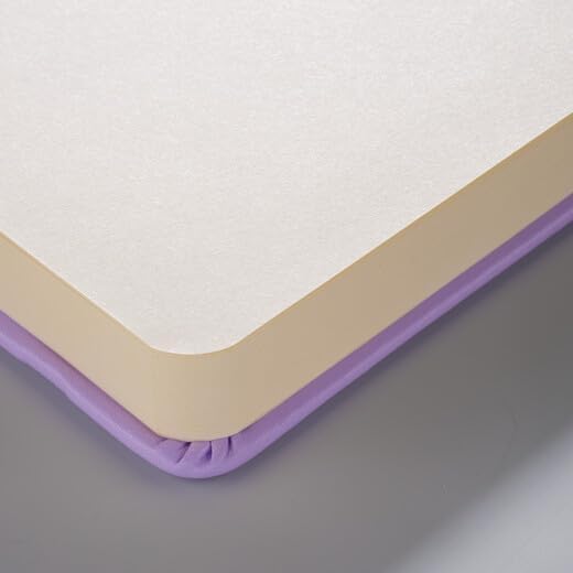 Talens Art Creation Sketchbook, Pastel Violet, 80 Sheets, 4.7 x 4.7 in | Hard-Bound Pocket Notebook, 140 GSM/94 lbs Paper, Acid-Free Cream Blank Paper, Ribbon Bookmark and Elastic Closure