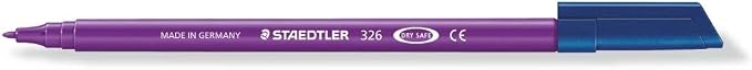 STAEDTLER 326WP20AC Noris Club Fibre-Tip Pen with Wallet - Assorted Colours, Pack of 20