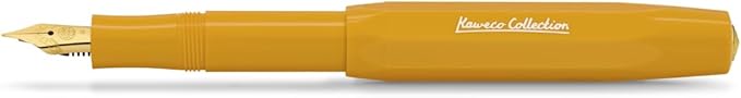 Kaweco COLLECTION Fountain Pen Honey, Fine Nib Sport Octagonal Clip Gold