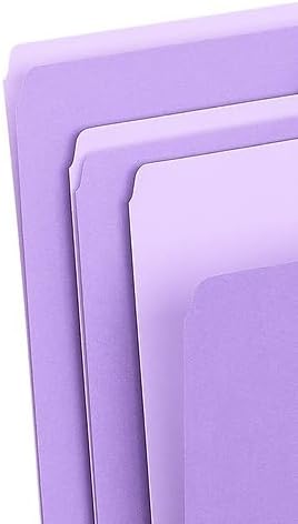 Staples Colored File Folders, Letter Size, 1/3‑Cut Tabs, Purple, Durable Paper Stock, 200/Carton