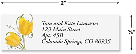 Colorful Images Return Address Labels | Floral Whispers, 240 Count, Self-Adhesive, With Dispenser, Customize with Name & Shipping Address
