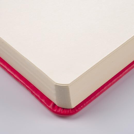 Talens Art Creation Sketchbook Red 12X12 cm, 140 Grams | Hard-Bound Pocket Notebook, 140 GSM/94 lbs Paper, Acid-Free Cream Blank Paper, Ribbon Bookmark and Elastic Closure