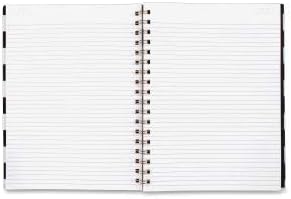 Cambridge Business Notebook, Hardcover, 80 Sheets, 9-1/2 x 7", Fashion, Black/White Stripe (59012)