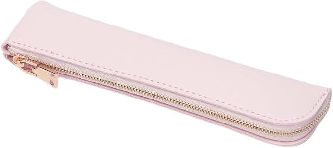 Slim Pencil Case Small Pencil Pouch Pen Case (Pink/FL)