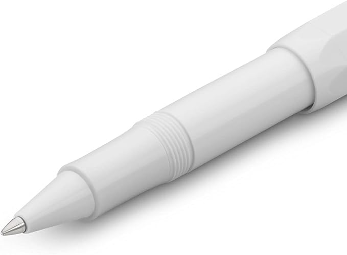 Kaweco CLASSIC SPORT Rollerball White I Gel/Ballpoint Pen Including 0.7 mm Refill I in Classic Design with Ceramic Ball 13.5 cm