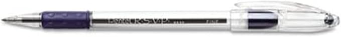 Pentel RSVP Ballpoint Pens, 0.7mm Fine Point, 6 Black & 6 Blue Ink Pentel Pens, Pack of 12 | 6 Black & 6 Blue Ink Pens