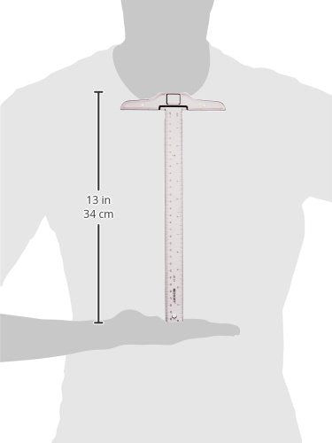 Westcott ‎JR-12 Small Plastic T-Square for Drawing, DIY, Crafts, 12In/30cm (Pack of 2)