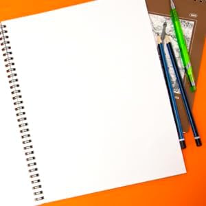 BAZIC Products Sketch Book, Side Bound, 8.5 x 11 in, 30 Sheets, 48-Case | 30-sheet spiral sketch book, smooth drawing paper for sketching, shading
