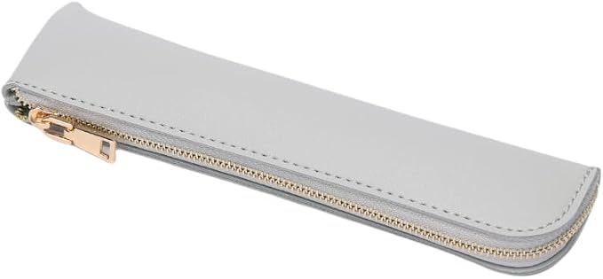 Slim Pencil Case Small Pencil Pouch Pen Case (Gray/FL)
