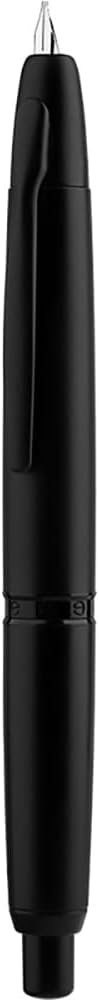 erofa Majohn A1 Press Fountain Pen with Box, Retractable Extra Fine Nib Metal Matte Black Ink Pen with Converter for Writing
