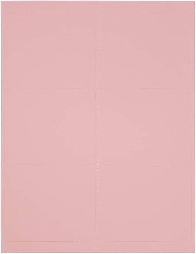 JAM PAPER Shipping Address Labels - Large - 3 1/3 x 4 - Baby Pink Pastel - 120/Pack