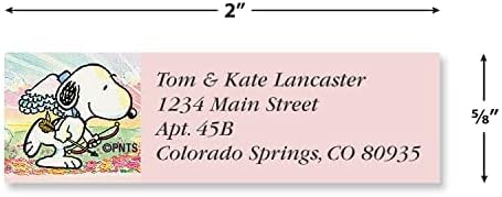 Colorful Images Peanuts Return Address Labels | Snoopy Year Round , 240 Count, Self-Adhesive (on Flat-Sheet Labels Customize with Name & Shipping Address