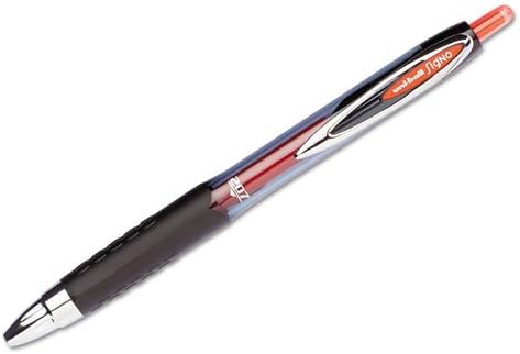 uniball™ 207 Gel Pens, Red Ink, 0.7mm Medium Point, Retractable, 12 Count, Smooth Writing, Fraud-Resistant, uni Super Ink™