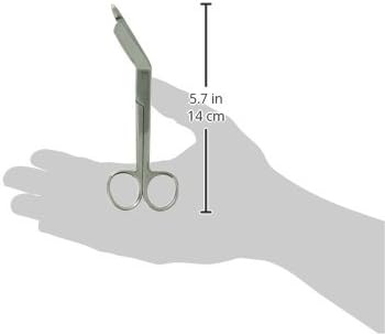 MABIS Precision Lister Bandage Scissors Shears, Stainless Steel, 5.5 Inches