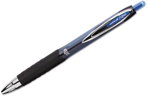 uniball™ 207 Gel Pens, Blue Ink, 0.7mm Medium Point, Retractable, 4 Count, Smooth Writing, Fraud-Resistant, uni Super Ink™