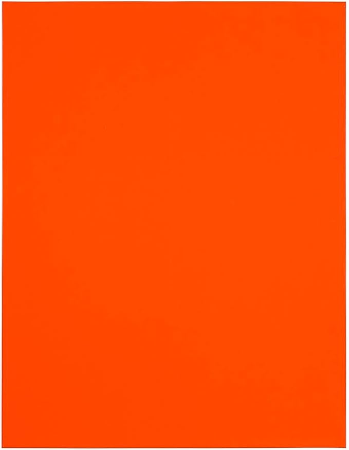 JAM PAPER Shipping Address Labels - Large - 3 1/3 x 4 - Neon Fluorescent Red/Orange - 120/Pack