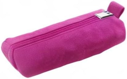Enyuwlcm Heavy Canvas Stationery Stylish Simple Pencil Bag and Durable Compact Zipper Pencil Case Pouch 1 Pack Pink
