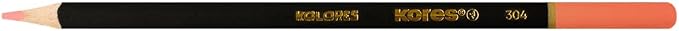 Kores - Kolores Selection: 24 Coloured Pencils for Adults & Artists, FSC wood with Soft Lead, Triangular Shape, Premium Arts and Hobby Supplies, Set of 24 Assorted Colours in metal case