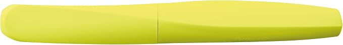 Pelikan Twist Fountain Pen with 1 Ink Cartridge, Medium Nib, Neon Yellow, Boxed (807272)