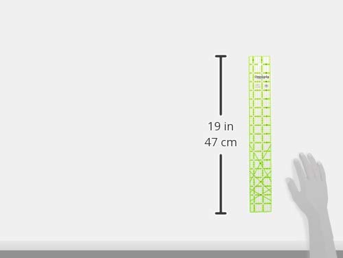 Omnigrip RN2518 Non-Slip Quilter's Ruler, 2-1/2 x 18-Inch | Cuts 2-1/2" x 18" Fabric, By Omnigrid, Sewing and Quilting Supplies