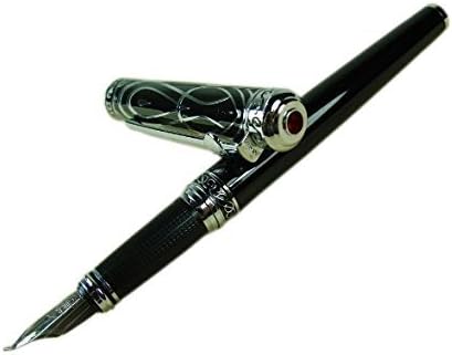 Lanxivi Duke Ruby Fude Pen Calligraphy Fountain Pen Fine to Broad Size for Signature and Art Drawing with Pen Pouch