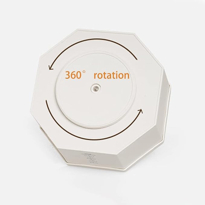Desk Organizer, 360-Degree Rotating Multi-Functional Pen Holder, 5 Compartments Desktop Stationary Organizer, Home Office Art Supply Storage Box Caddy (White)