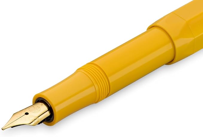 Kaweco COLLECTION Fountain Pen Honey, Fine Nib Sport Octagonal Clip Gold