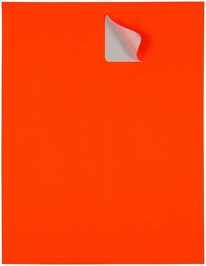 JAM PAPER Shipping Address Labels - Standard Mailing - 2 x 4 - Neon Orange/Fluorescent Red - 120/Pack