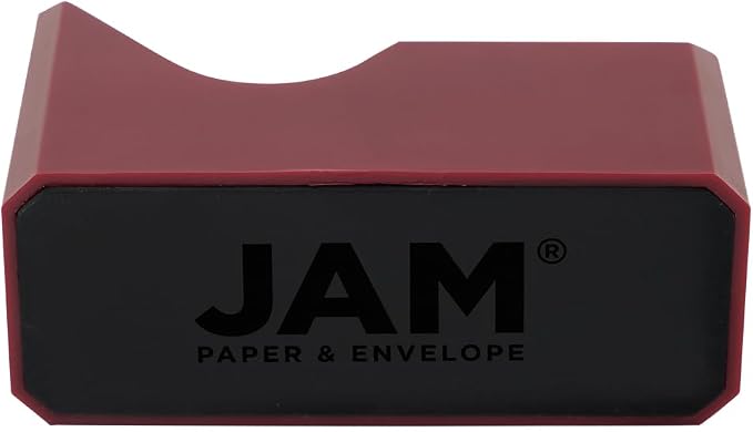 JAM PAPER Colorful Desk Tape Dispensers - Burgundy - Sold Individually