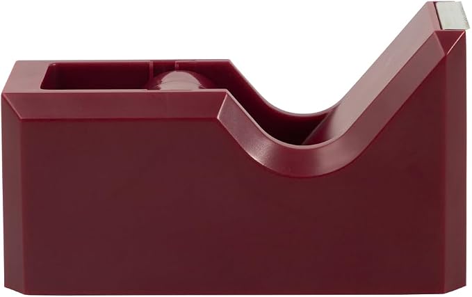 JAM PAPER Colorful Desk Tape Dispensers - Burgundy - Sold Individually