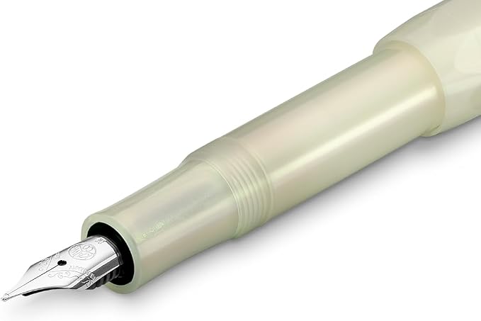 Kaweco LUNAR SPORT Fountain Pen Light Green I Premium Reservoir Pen with Steel Nib for Ink Cartridges 13 cm I Nib: BB (Extra Broad)