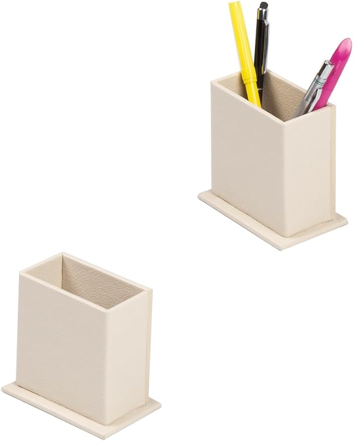 Galaxy Bonded Leather Executive Desk Set – 12-Piece Luxury Desk Organizer with Desk Mats, Double Document Rack, Name Plate, Pens & Office Accessories