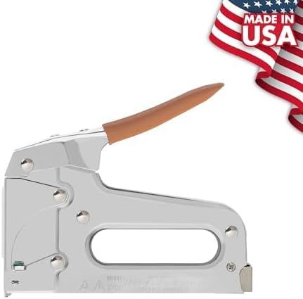 Arrow T59 Heavy Duty Staple Gun with Rear-Load Magazine | Heavy Duty Staple Gun for Voice and Data Cables and Wiring, Fits Wires up to 5/16-Inch Diameter